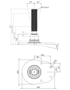 Machine foot HXJCFE300(l)-HXE72310 2