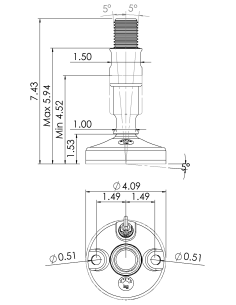 Machine foot 2