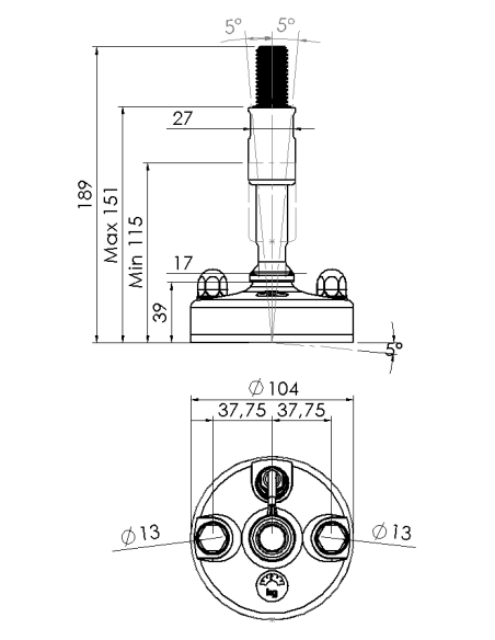 Machine foot