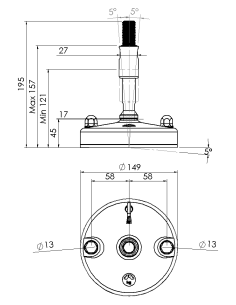 Machine foot 2