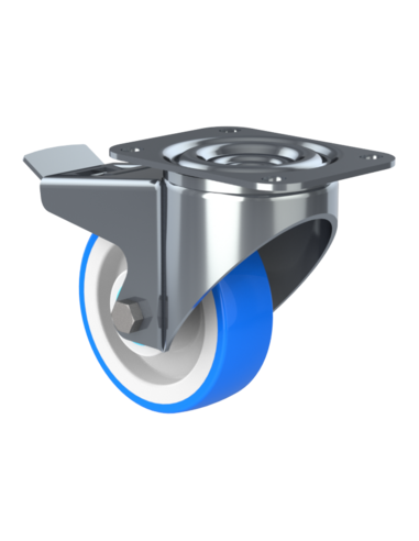 Castor SCSB125, White/Blue, AISI 304, 2.946