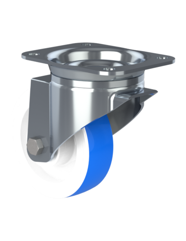 CastorSCS125, White/Blue, AISI 304, 2.946