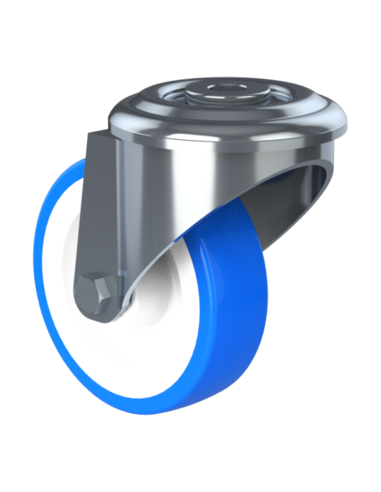 Castor SCR100, White/Blue, AISI 304, 1.471