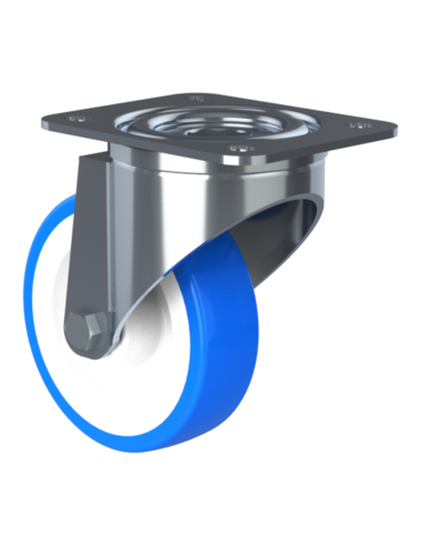 CastorSCS100, White/Blue, AISI 304, 1.473