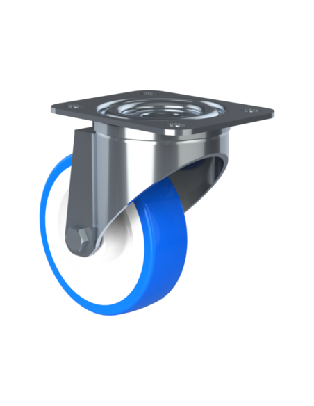 CastorSCS100, White/Blue, AISI 304, 1.473