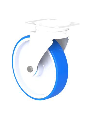 CastorSCS200, White/Blue, AISI 304, 3.928