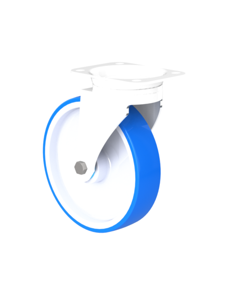 CastorSCS200, White/Blue, AISI 304, 3.928