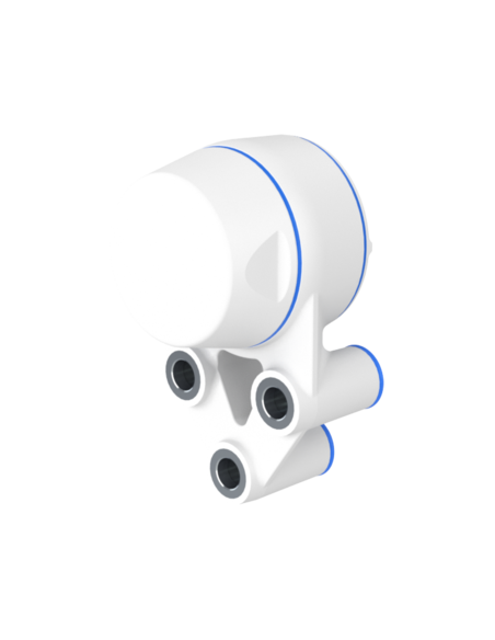 Bearing house XB3FC52(White)-CSB25 mm(Front)-CL(White)-OS(White)