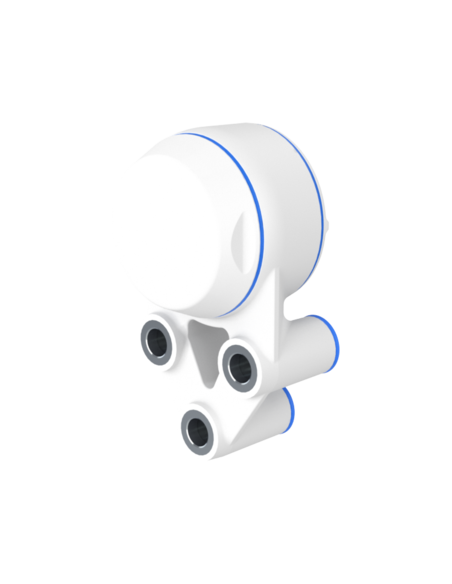 Bearing house XB3FC52(White)-CSB25 mm(Front)-CM(White)-OS(White)