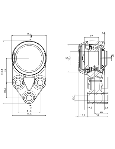 Bearing house XB3FC52(White)-SSA1"(Front)-CM(White)-OS(White)