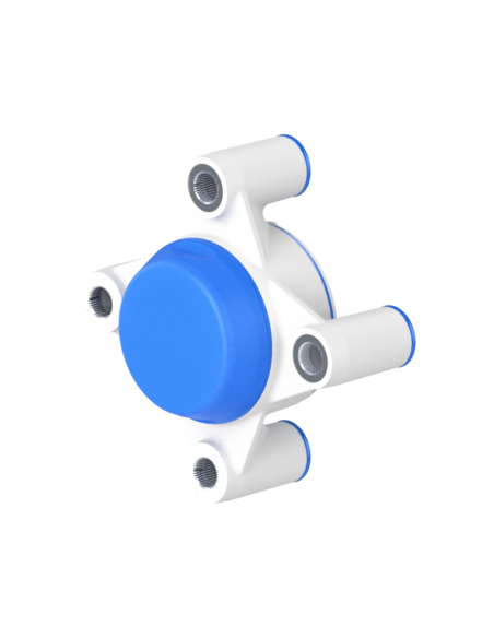 Bearing house XB4FC52(White)-CSB25 mm(Front)-CM(Blue)-OS(White)