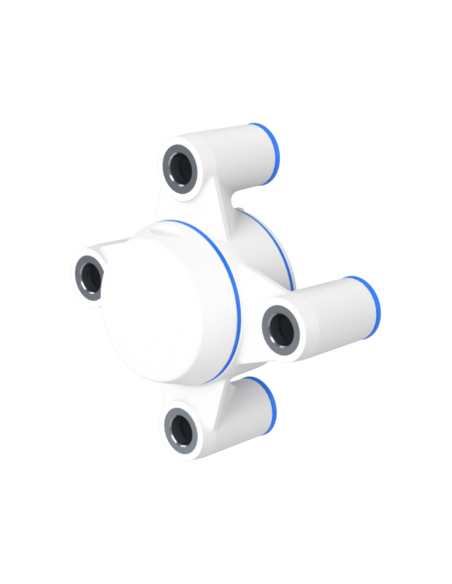Bearing house XB4FC47(White)-SSB20 mm(Front)-CM(White)-OS(White)