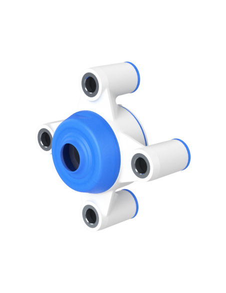 Bearing house XB4FC47(White)-CSB3/4"(Front)-OM(Blue)-OS(White)