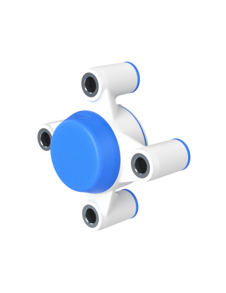 Bearing house XB4FC47(White)-CSB3/4"(Front)-CM(Blue)-OS(White)