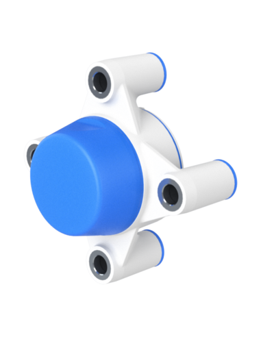 Bearing house XB4FC52(White)-SSA25 mm(Front)-CL(Blue)-OS(White)