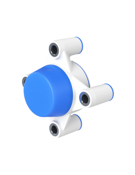 Bearing house XB4FC52(White)-SSA25 mm(Front)-CL(Blue)-OS(White)