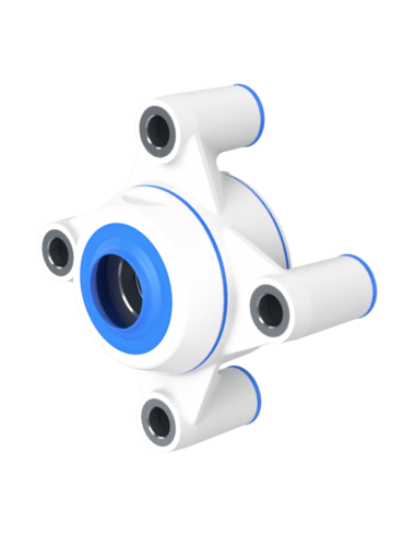 Bearing house XB4FC52(White)-SSA25 mm(Front)-OM(White)-OS(White)