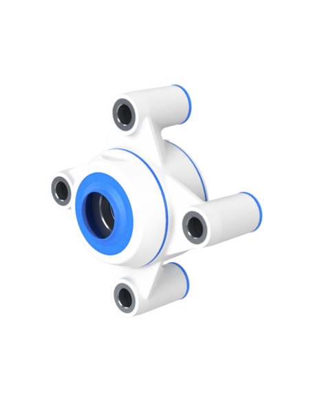 Bearing house XB4FC52(White)-SSA25 mm(Front)-OM(White)-OS(White)