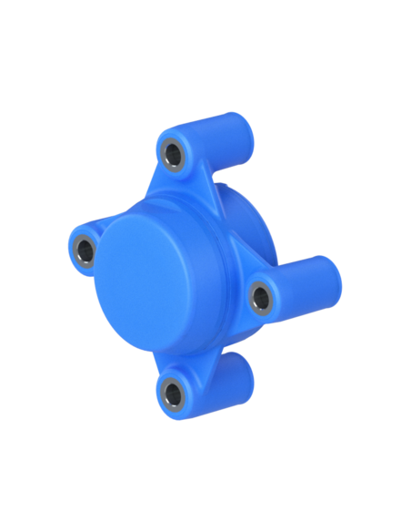 Bearing house XB4FC62(Blue)-CSB30 mm(Front)-CM(Blue)-OS(Blue)