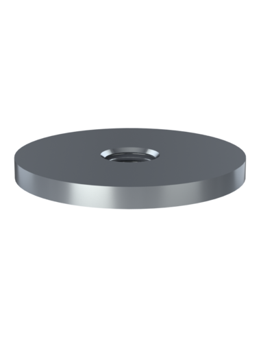 Welding plate WPR Ø33x3, M8, AISI 316