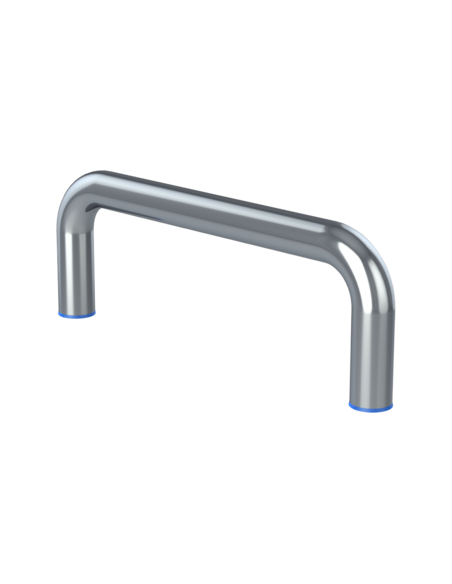 Handle UHX 125x50, M5, Blue NBR, AISI 316