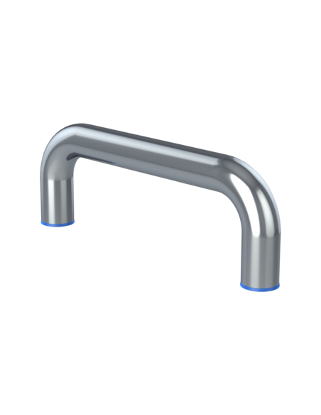 Handle UHX 96x39, M4, Blue NBR, AISI 316