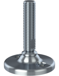 Machine foot HJ80-UNC 3/4 x 3, AISI 304, 2 fixations