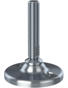 Machine foot HJ80-UNC 5/8 x 3, AISI 304, 2 fixations
