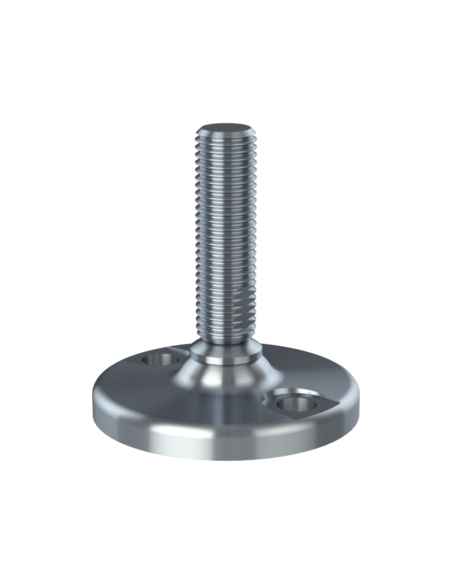 Machine foot HJ90-M20 x 70, AISI 304, 2 fixations