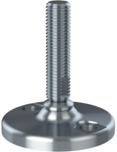 Machine foot HJ90-UNC 3/4 x 3, AISI 304, 2 fixations