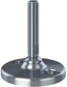 Machine foot HJ90-UNC 5/8 x 3, AISI 304, 2 fixations