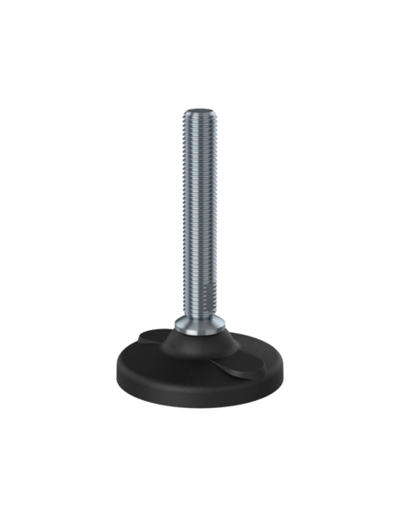 Machine foot HPA-FIX81-M16 x 100, AISI 304, 2 fixations