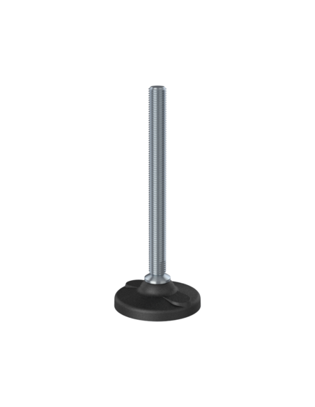 Machine foot HPA-FIX81-M16 x 180, AISI 304, 2 fixations