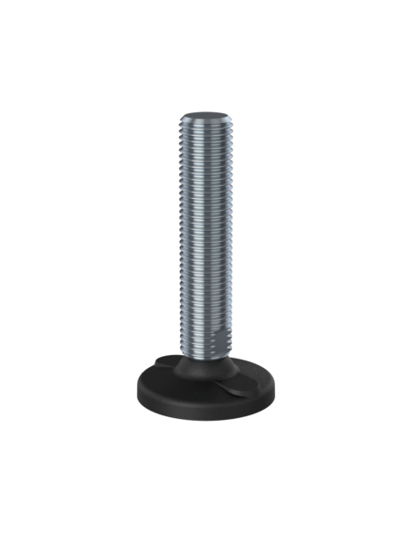 Machine foot HPA-FIX81-M30 x 150, AISI 304, 2 fixations