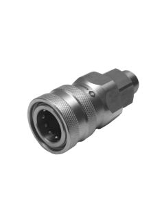 Stainless steel female quick coupling EXT thr.3/8"