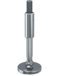 Machine foot XHG80-UNC 3/4 x 8,30/4,50-UNC 3/4 x 3,10, AISI 304, Blue NBR