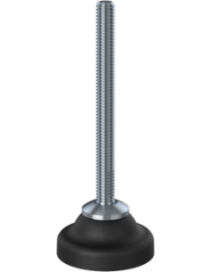 Machine foot HPA50-UNC 3/8 x 4, AISI 304