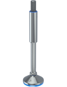 Machine foot XH80-M20 x 280/150-M20 x 115, AISI 304, Blue NBR