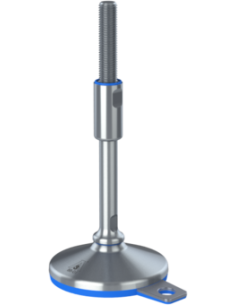 Machine foot XH-FIX126-M20 x 280/150-M20 x 115, AISI 304, Blue NBR, 1 fixation