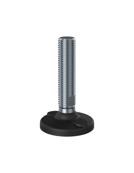 Machine foot HPA-FIX81-UNC 1 x 4, AISI 304, 2 fixations