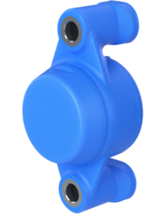 Bearing house XB2FC47(Blue)-CSB20 mm(Front)-CM(Blue)-OS(Blue)