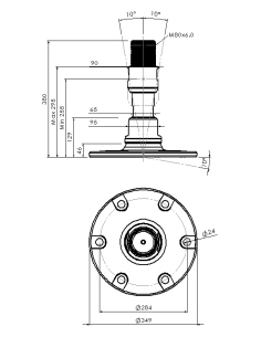 Machine foot XHJSE350(l)-XHJSE80250-RHOXS8085 2