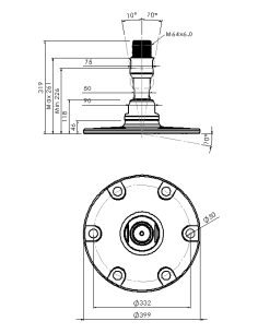Machine foot XHJSE400(l)-XHJSE64200-RHOXS6470 2