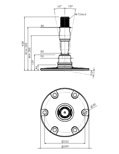 Machine foot XHJSE400(l)-XHJSE72310-RHOXS72115 2