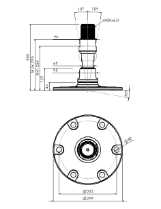 Machine foot XHJSE400(l)-XHJSE80250-RHOXS8085 2