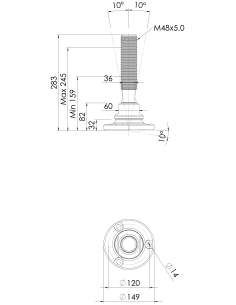 Machine foot HXJE150(s)-HXE48200 2