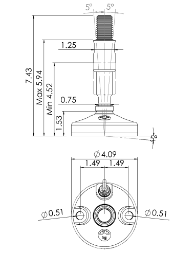 Machine foot