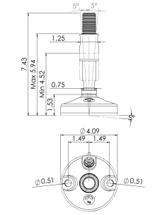 Machine foot 2