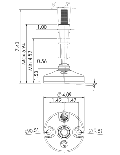 Machine foot 2