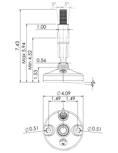 Machine foot